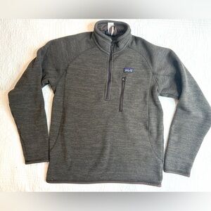 Patagonia Better Sweater Quarter Zip Fleece Jacket Men’s Small Recycled Brown